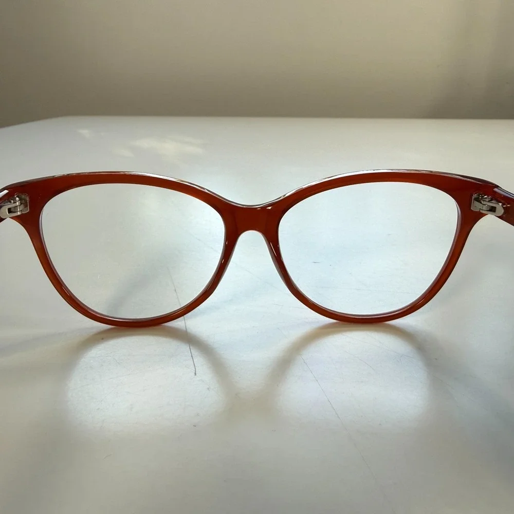 MUSE x Hilary Duff Betty Cat-Eye Eyeglasses Frames Only Womens Brick 52-14-140‎